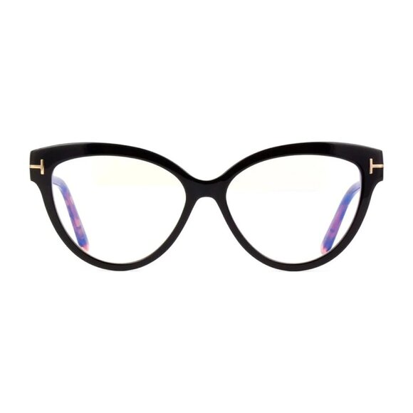 NEW TOM FORD EYEGLASSES BLACK/HAVANA WOMEN CAT EYE EYEWEAR - Picture 2 of 3